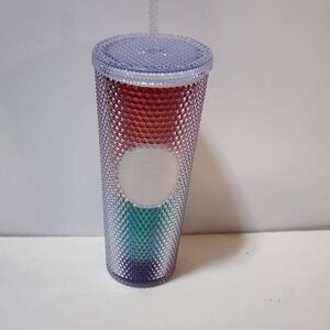 Starbucks Rainbow Studded 24oz Tumbler Pride Summer 2020 NEW